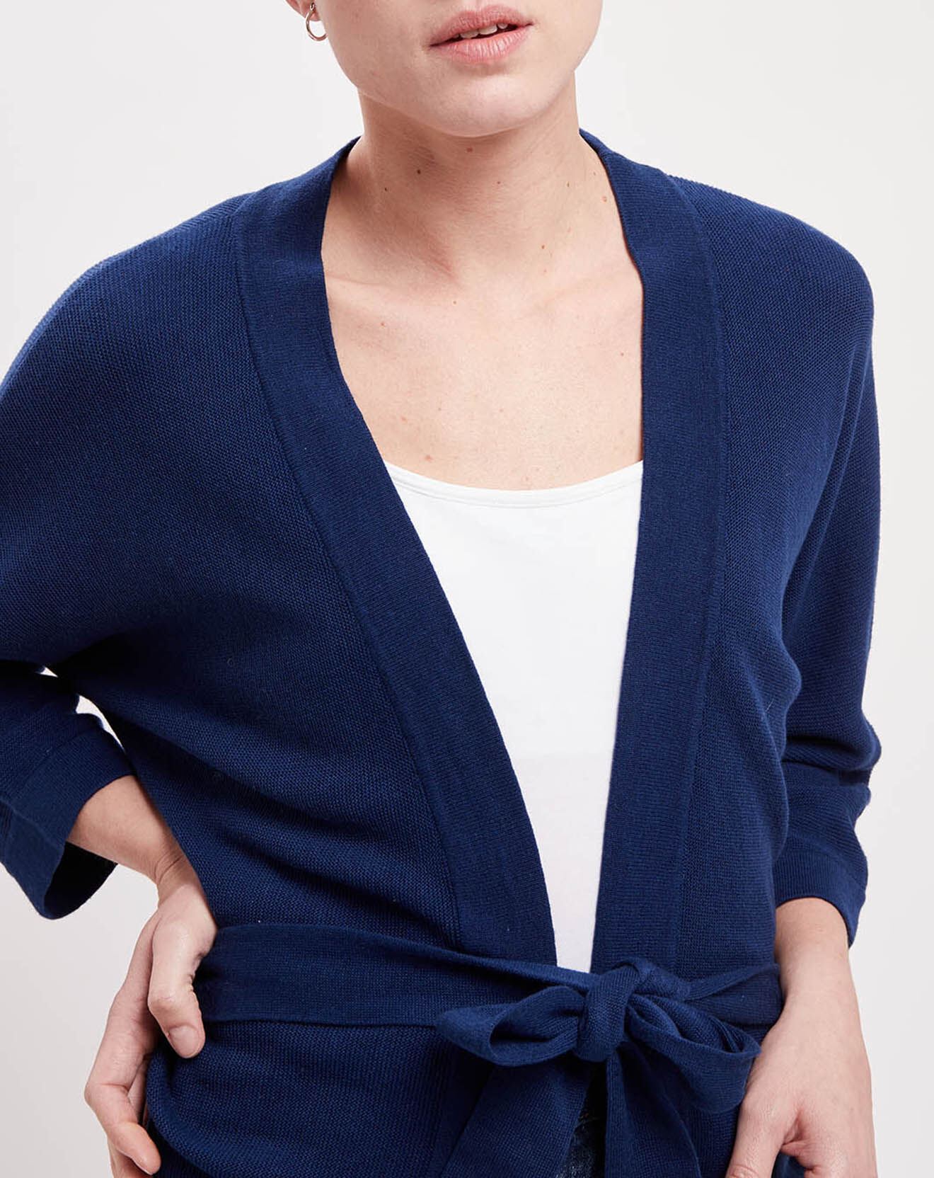 Harris Wilson Gilet en Lin & Coton Oraito encre