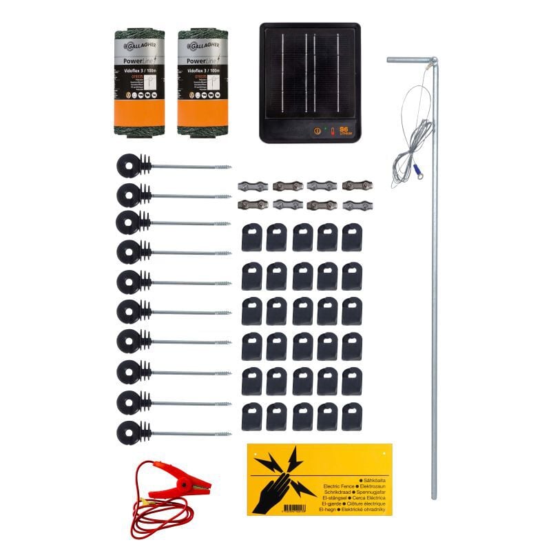 Gallagher Schutting Afrastering - Katten Kit - S6 Solar - 10 cm - 40 cm - 100000 cm