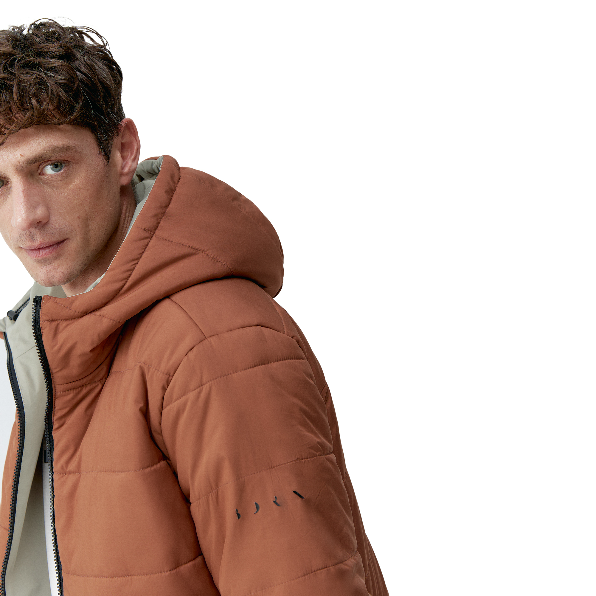 VOLGA - Manteau d'hiver réversible déperlant volga | Marron