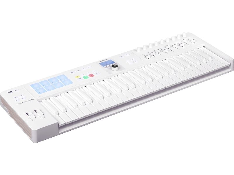 Arturia Keyboard Controller KeyLab Essential 49 – MK3 Standalone Keyboard-Controller mit hochwertiger Tastaturqualität und Software-Bundle