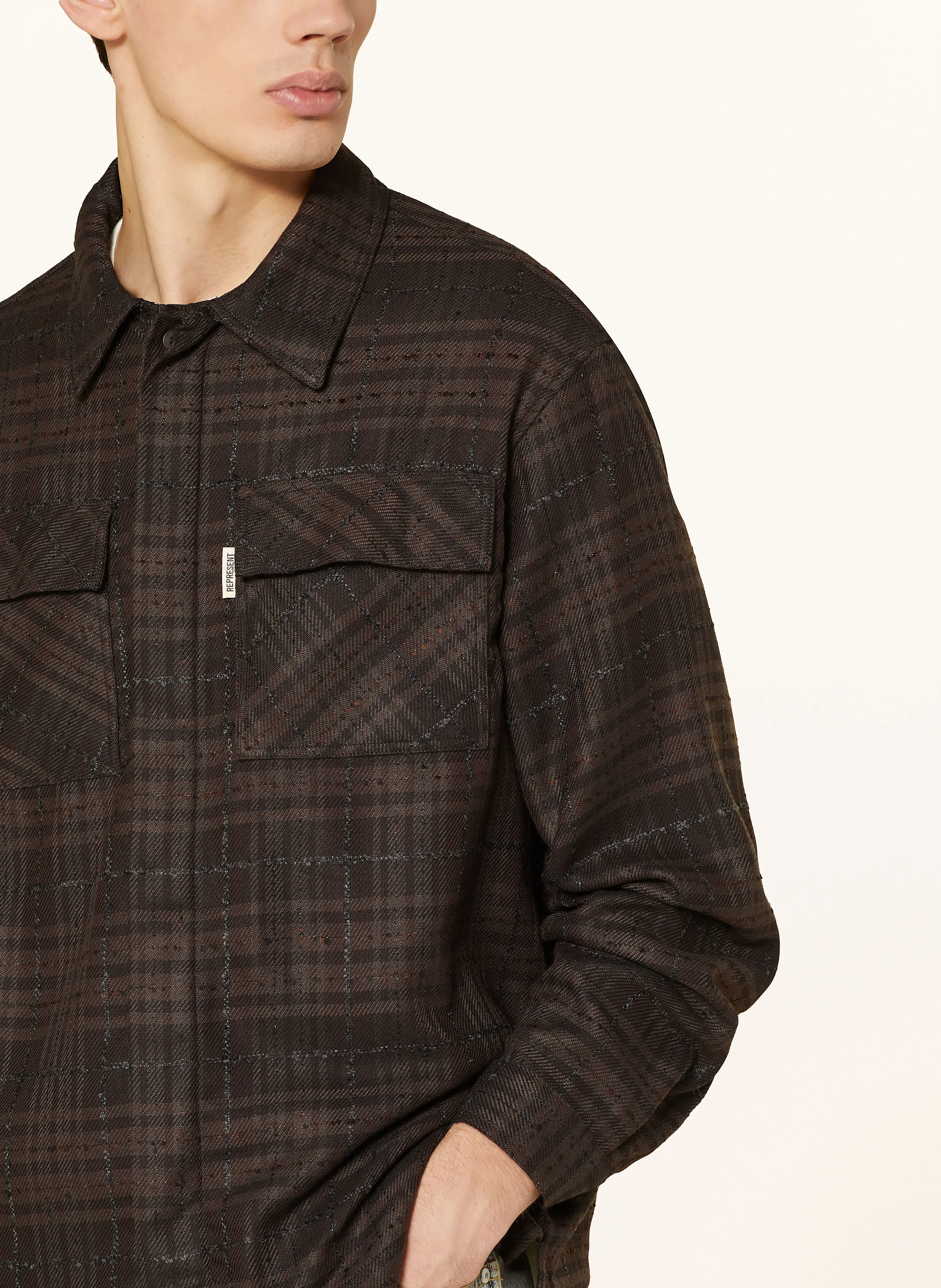 REPRESENT Flanell-Overjacket