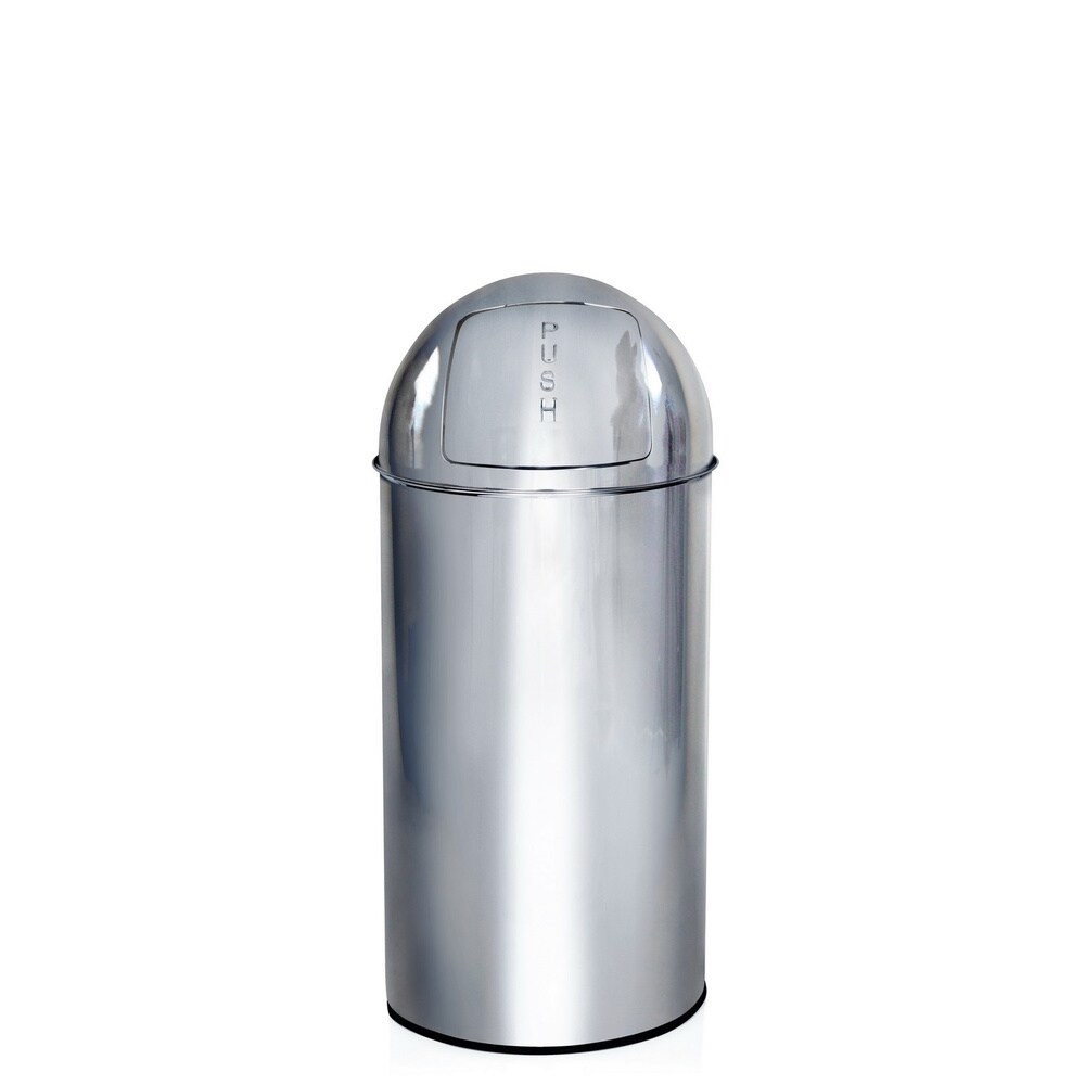 Mülleimer PUSH 35L Stahlblech hjh OFFICE