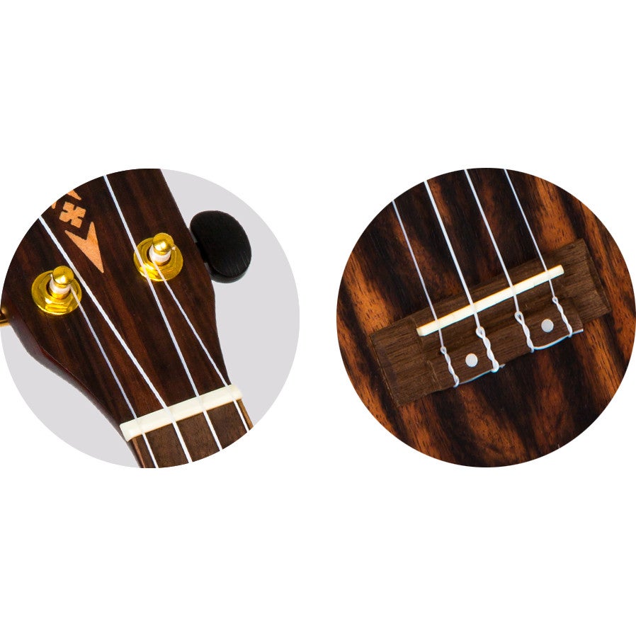 Flight Supernatural Series DUS460 Amara sopraan ukelele met gigbag