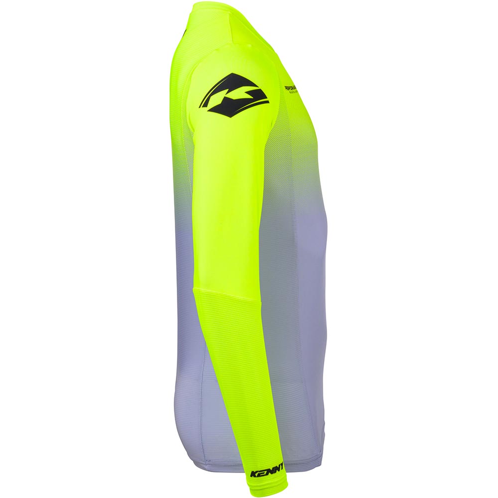 Kenny - Maillot Performance Gradient Gris / Jaune fluo / Noir