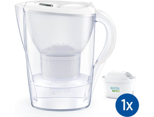 BRITA FRANCE - Carafe Marella blanche 1 cartouche MAXTRA PRO