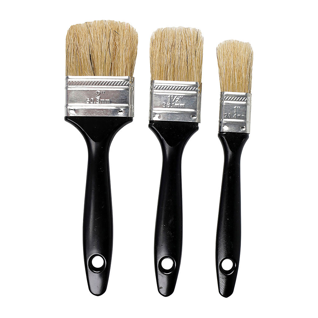 Lot de 3 pinceaux plats de 25 à 50mm