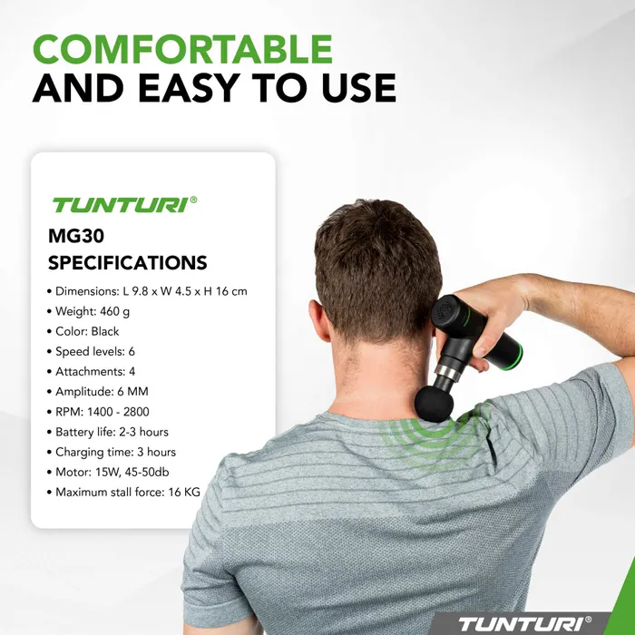 Tunturi MG30 Massage Gun Mini