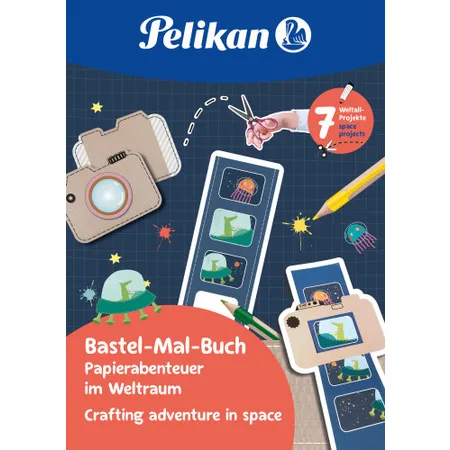 Pelikan Bastel-Mal-Buch, Weltraum 32 Seiten FSC