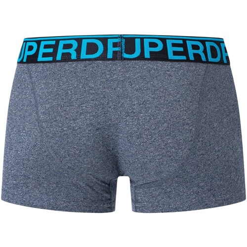 Superdry - Pack De 3 Calzoncillos De Algodón Orgánico Azul