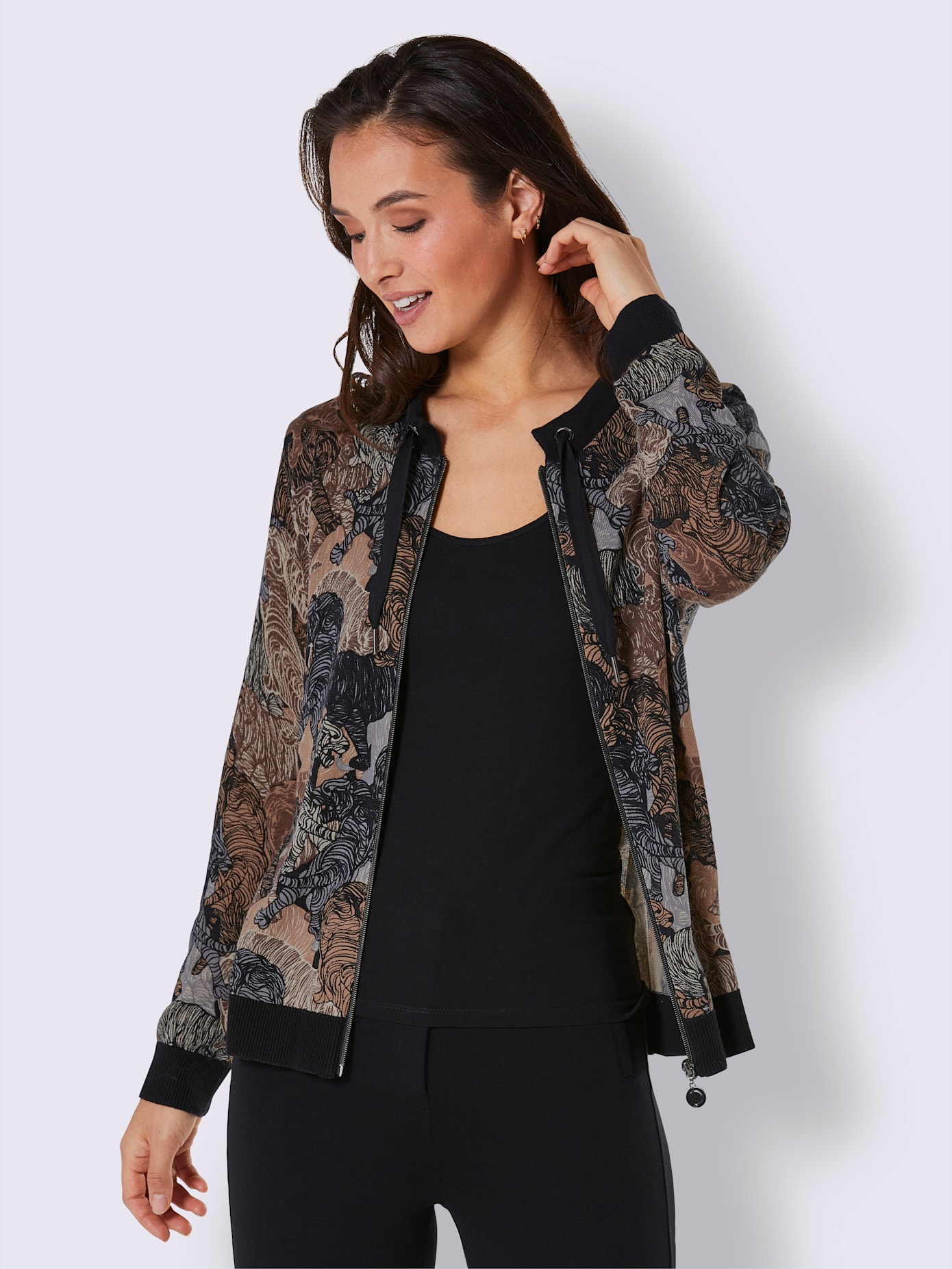 Veste en tricot et modal mélange de modal doux