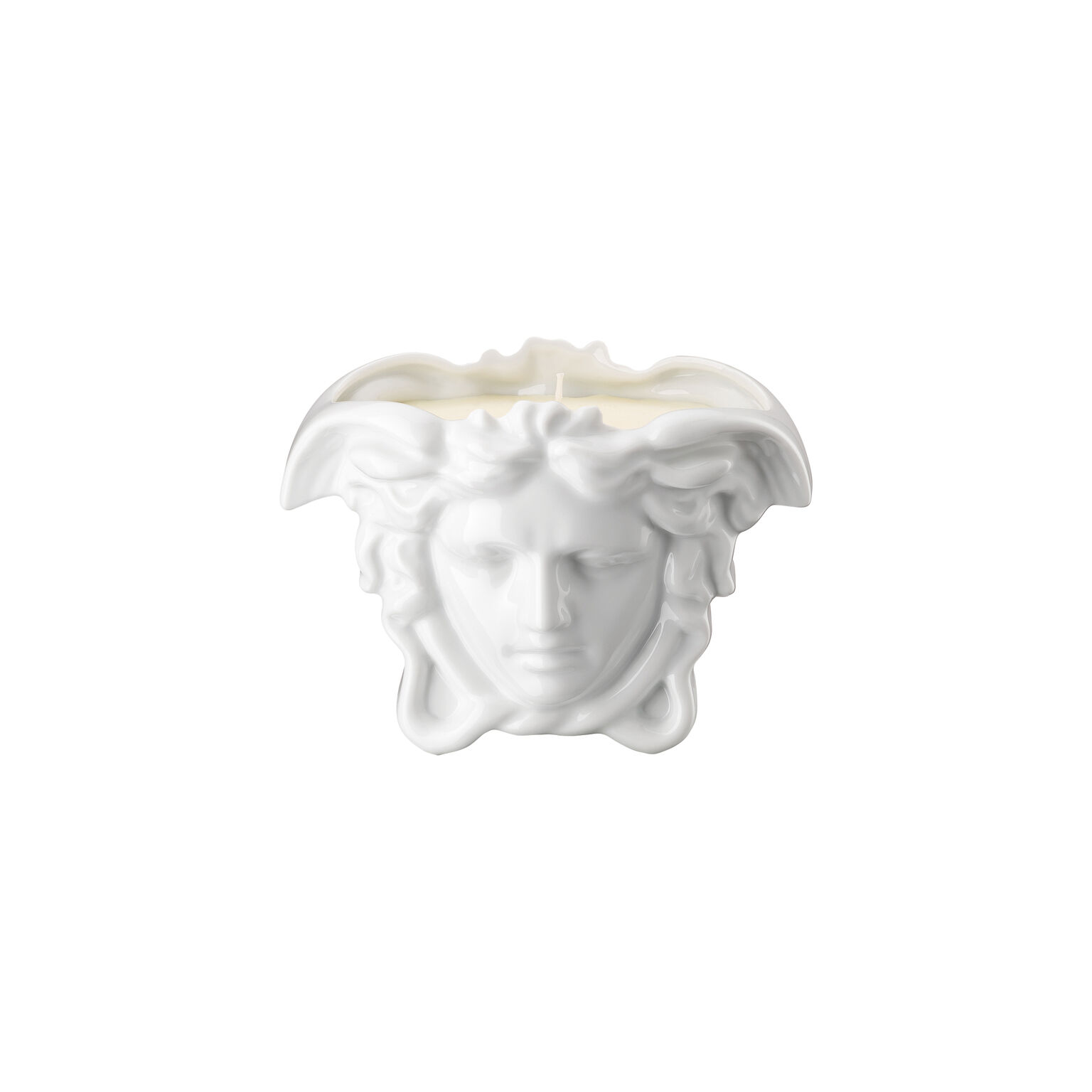 Medusa Grande White Tischlicht mit Duftwachs
