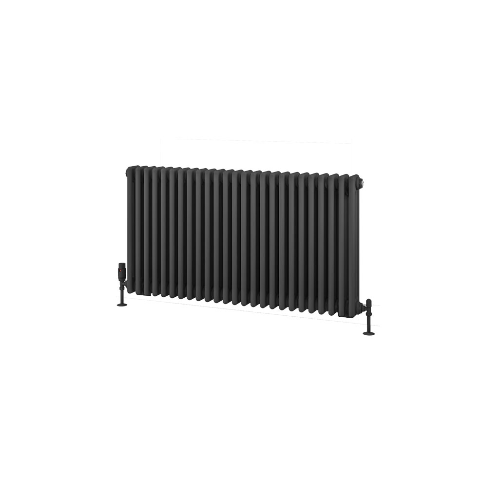 Eastbrook Rivassa 3 koloms verwarming 60x114,8cm Antraciet 2038 watt