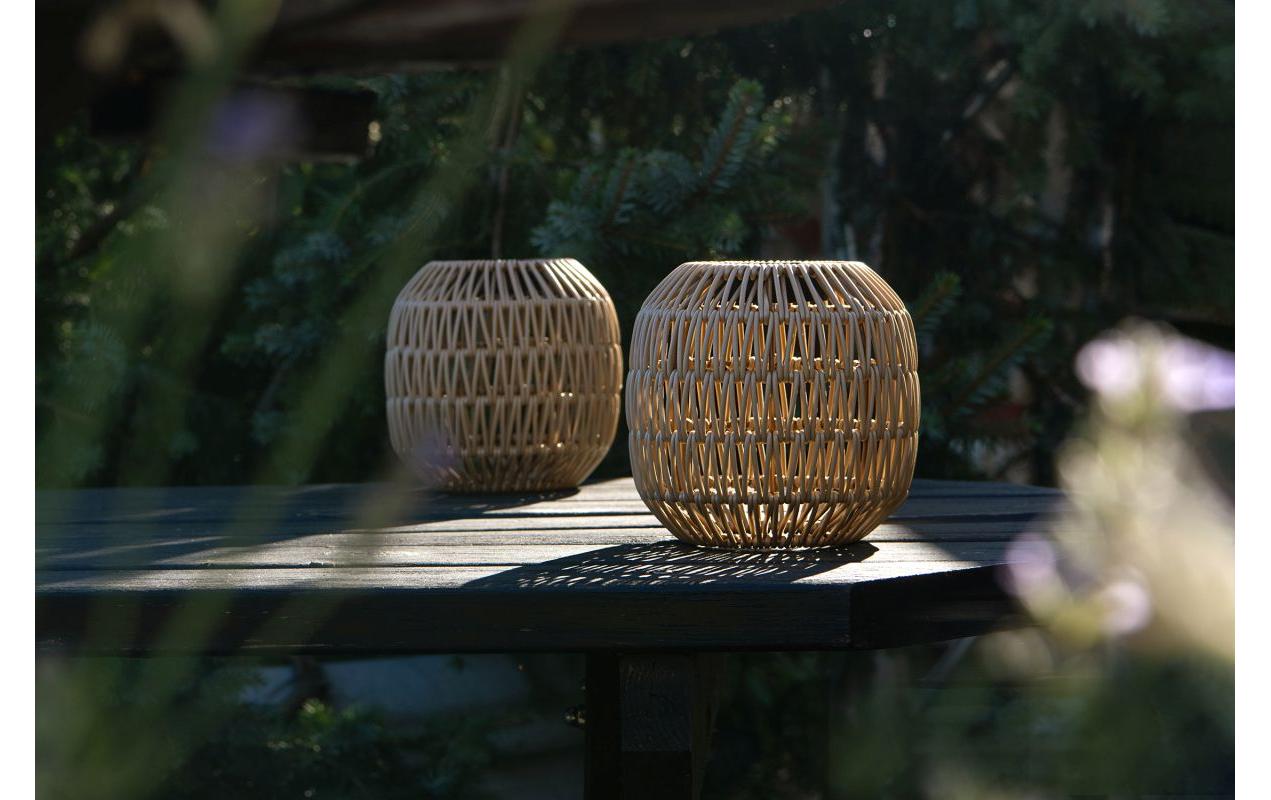Laterne Solar Calm Light BraunDekorative Solarleuchte
