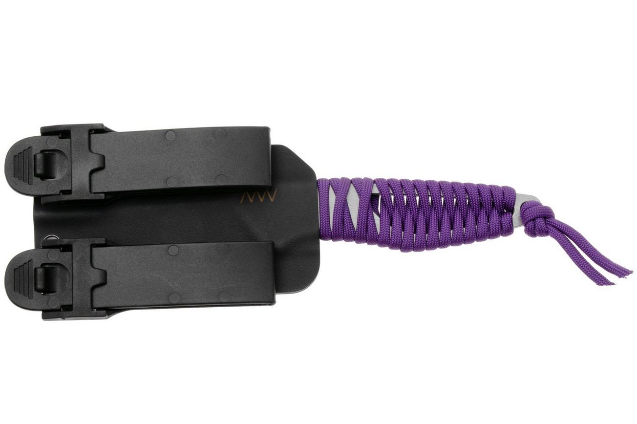 ANV P100 Sleipner, Purple Paracord P100-011, Black Kydex Sheath, nekmes