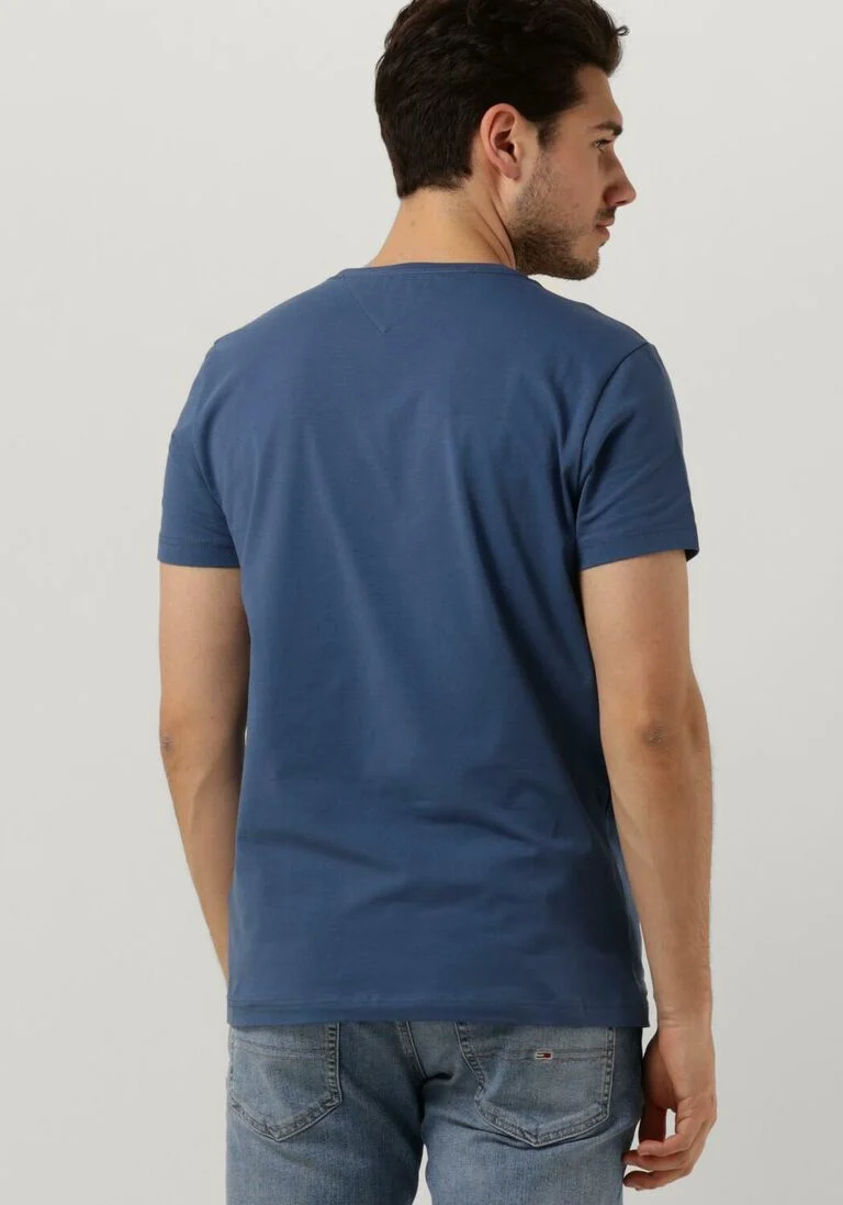 TOMMY HILFIGER donkerblauwe tommy hilfiger t-shirt stretch extra slim fit tee