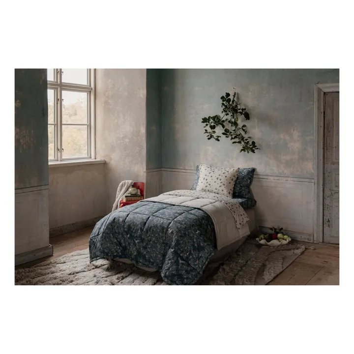 garbo&friends Couverture matelassée Fauna en percale de coton | Bleu