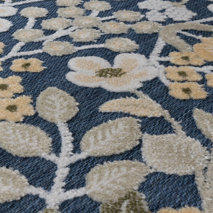 Binnen- & buitenvloerkleed - Bloom Oriental Blauw