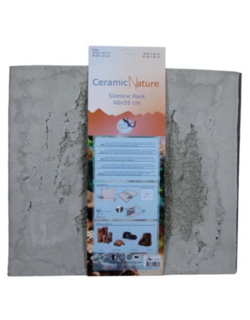 Ceramicnature Cn Slimline Rock Oxford Grey Grijs - Aquarium - Achterwand