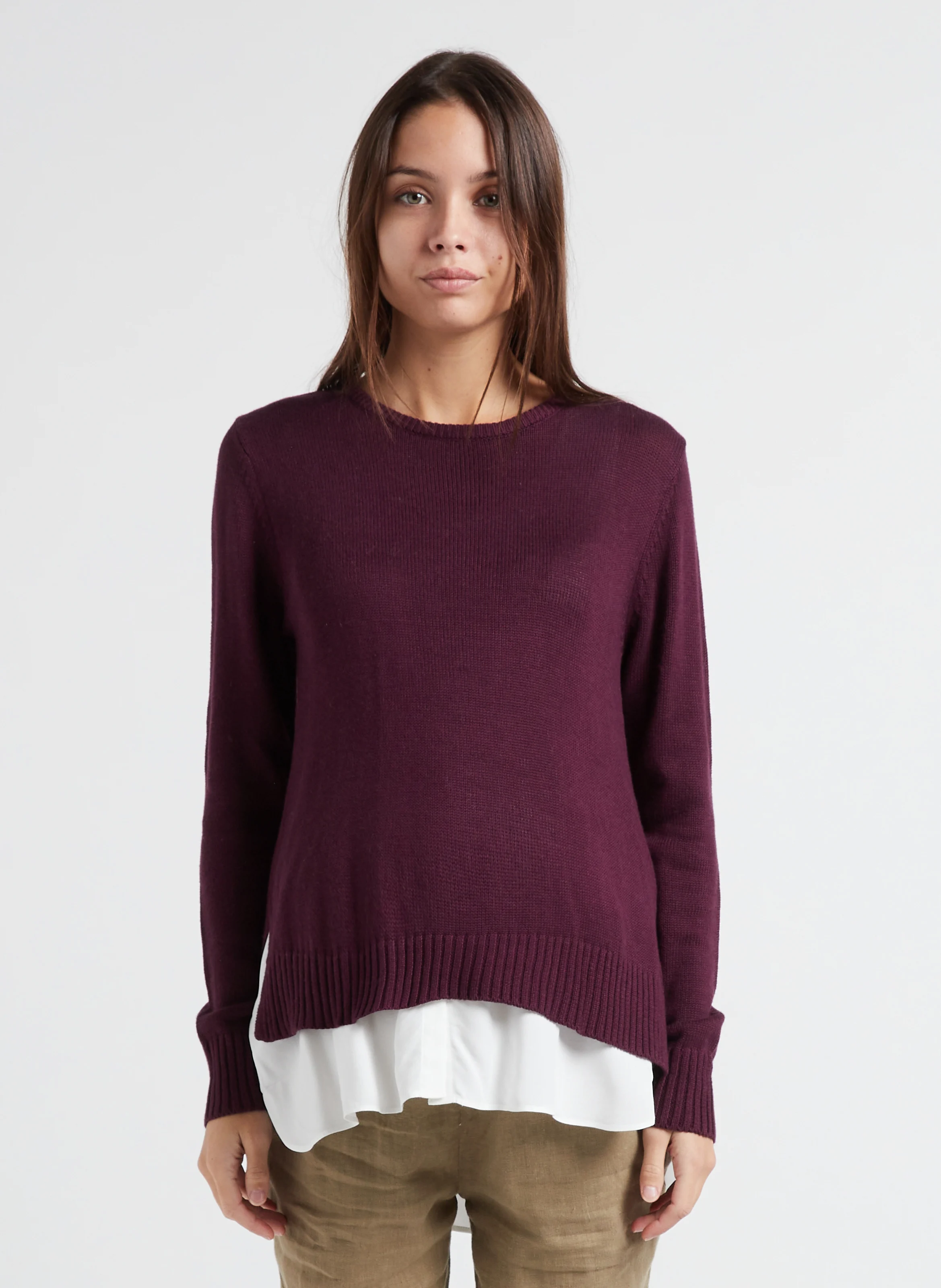 KEISHA - Pull grossesse et allaitement 2 en 1 | Rouge