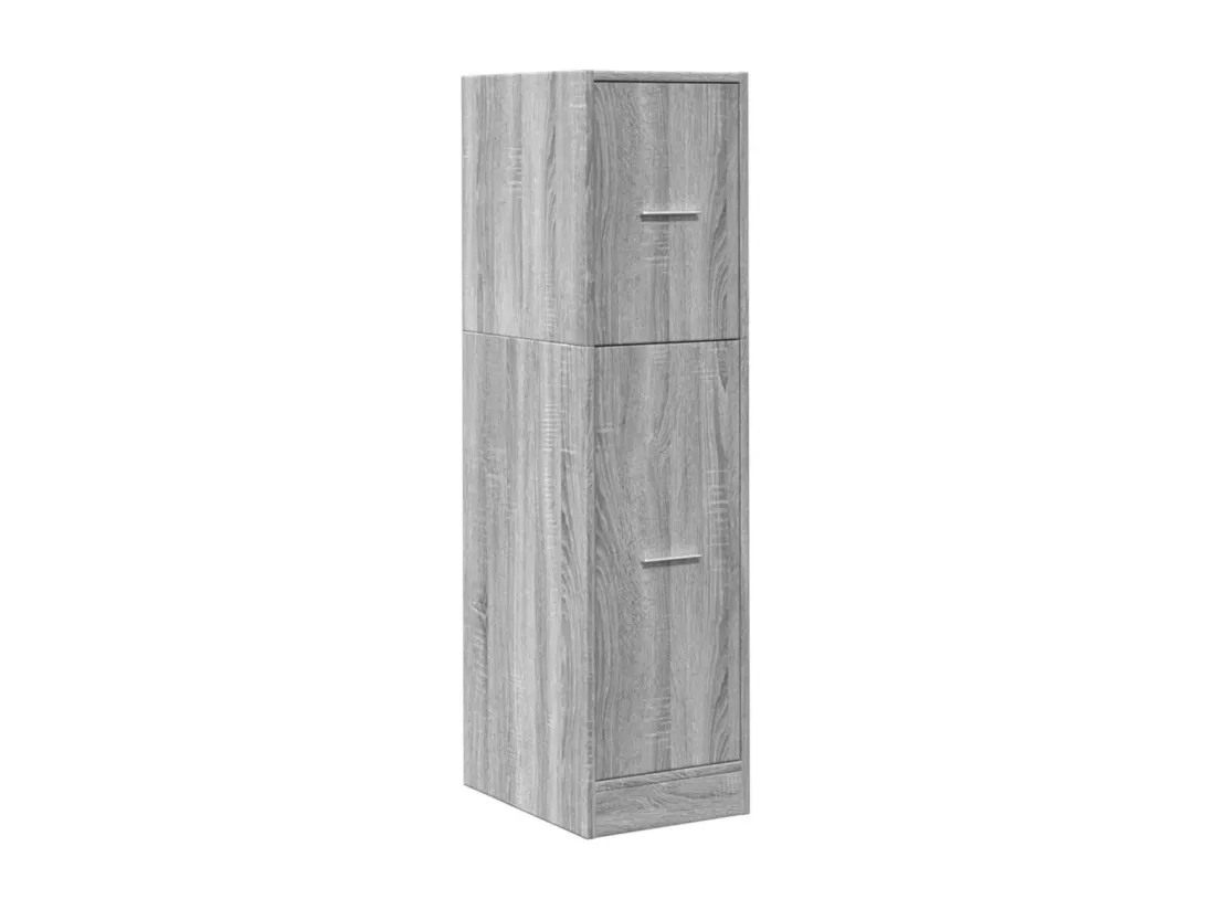 Armoire apothicaire sonoma gris 30x41x118 cm bois d'ingénierie