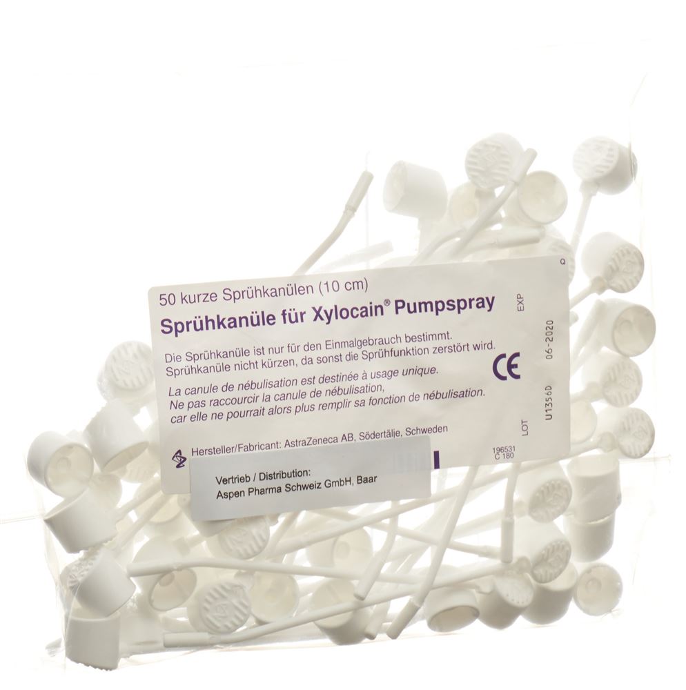 XYLOCAINE Sprühkanüle kurz 50 Stk