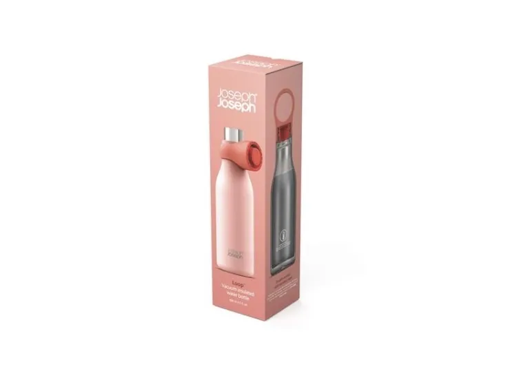 Joseph Joseph Loop 500ml Sta. Steel Coral Vac.Ins.Water Bottle