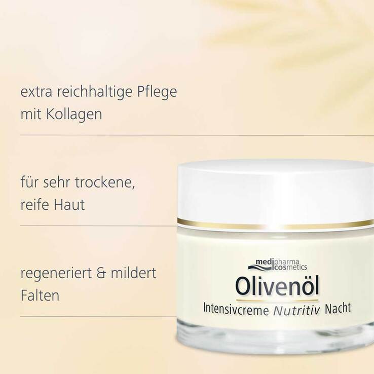 Olivenöl Intensivcreme Nutritiv Nachtcreme, 50 ml