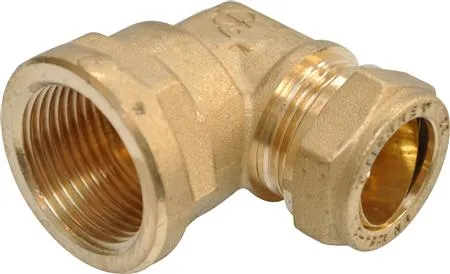 IBP CONEX Vinkel 1/2-15 mm kompres med muffe forkromet