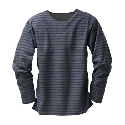 Streifen-Shirt, Anthrazit