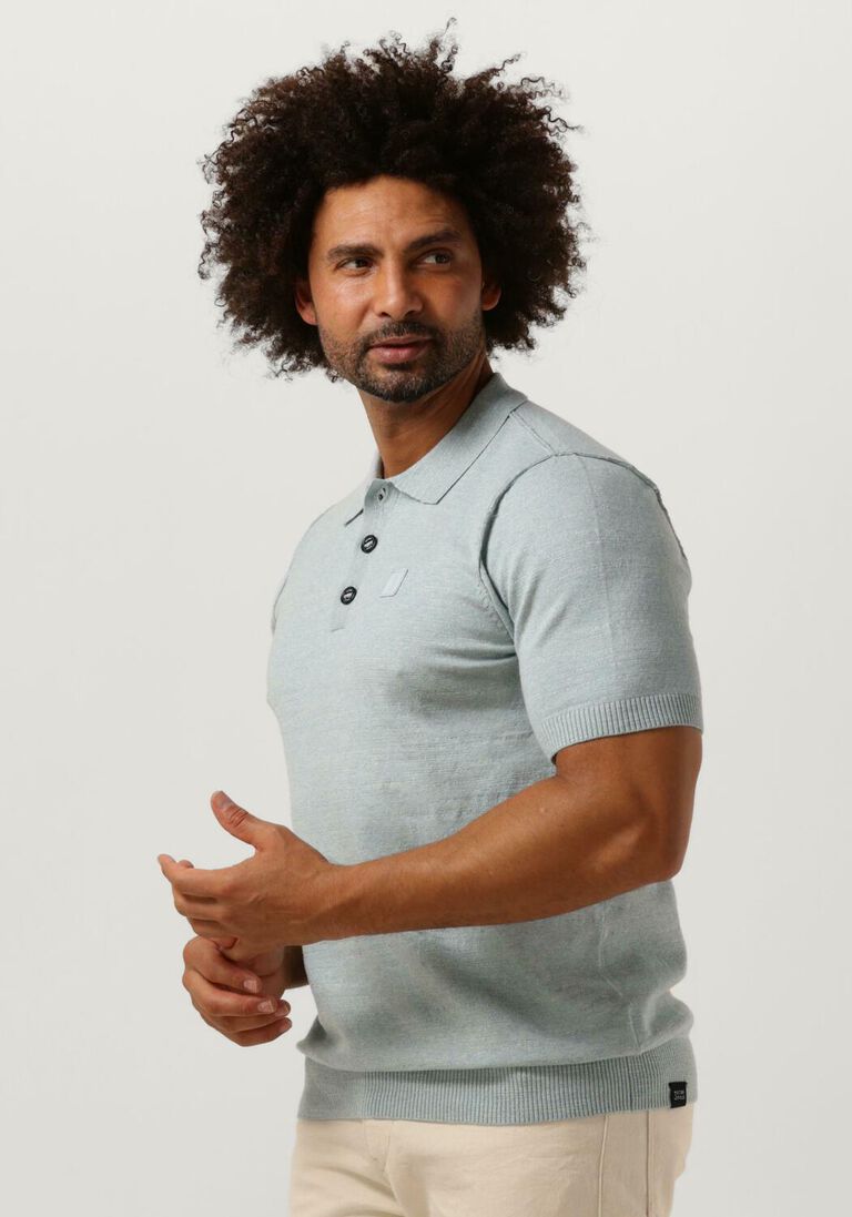 BUTCHER OF BLUE lichtblauwe butcher of blue polo lt clifden polo