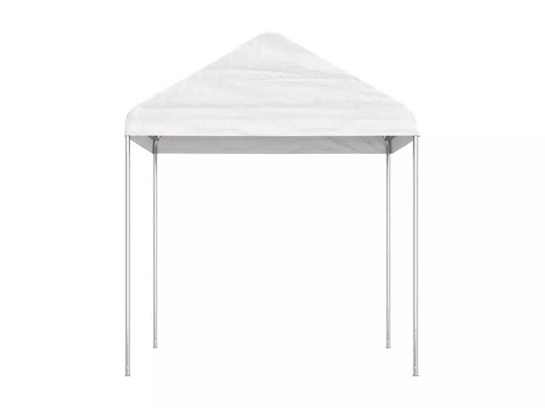 Belvédère avec toit blanc 20,07x2,28x2,69 m polyéthylène