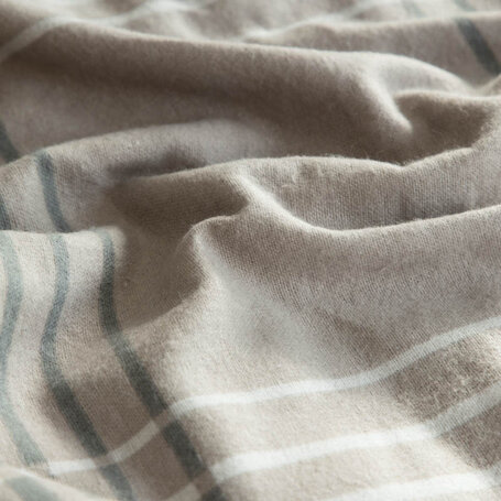 Dekbedovertrek Flanel - Taupe Tartan