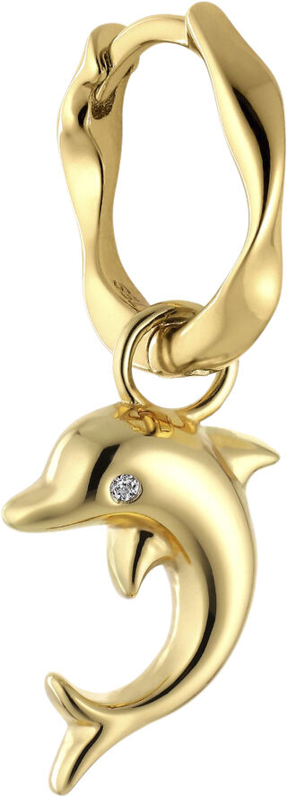 The Earring Shop Dauphine Huggie Gold