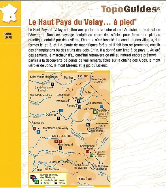FFRP - P436 LE HAUT PAYS DU VELAY A PIED FFRP