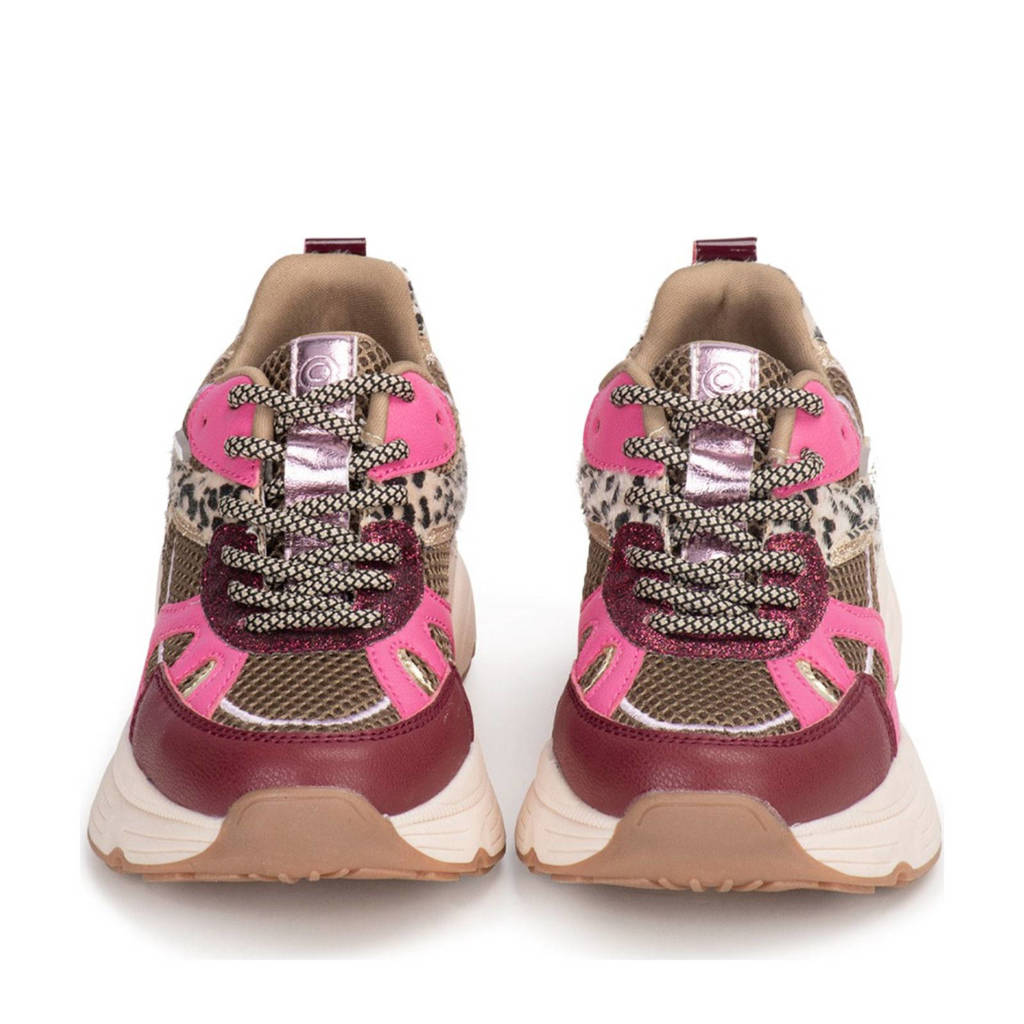 POSH by Poelman Ayokijchunky sneakers groen/lila/roze