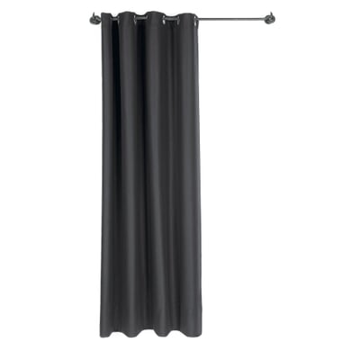 Schwerer Vorhang Streichgarnloden, Anthrazit, 220 cm