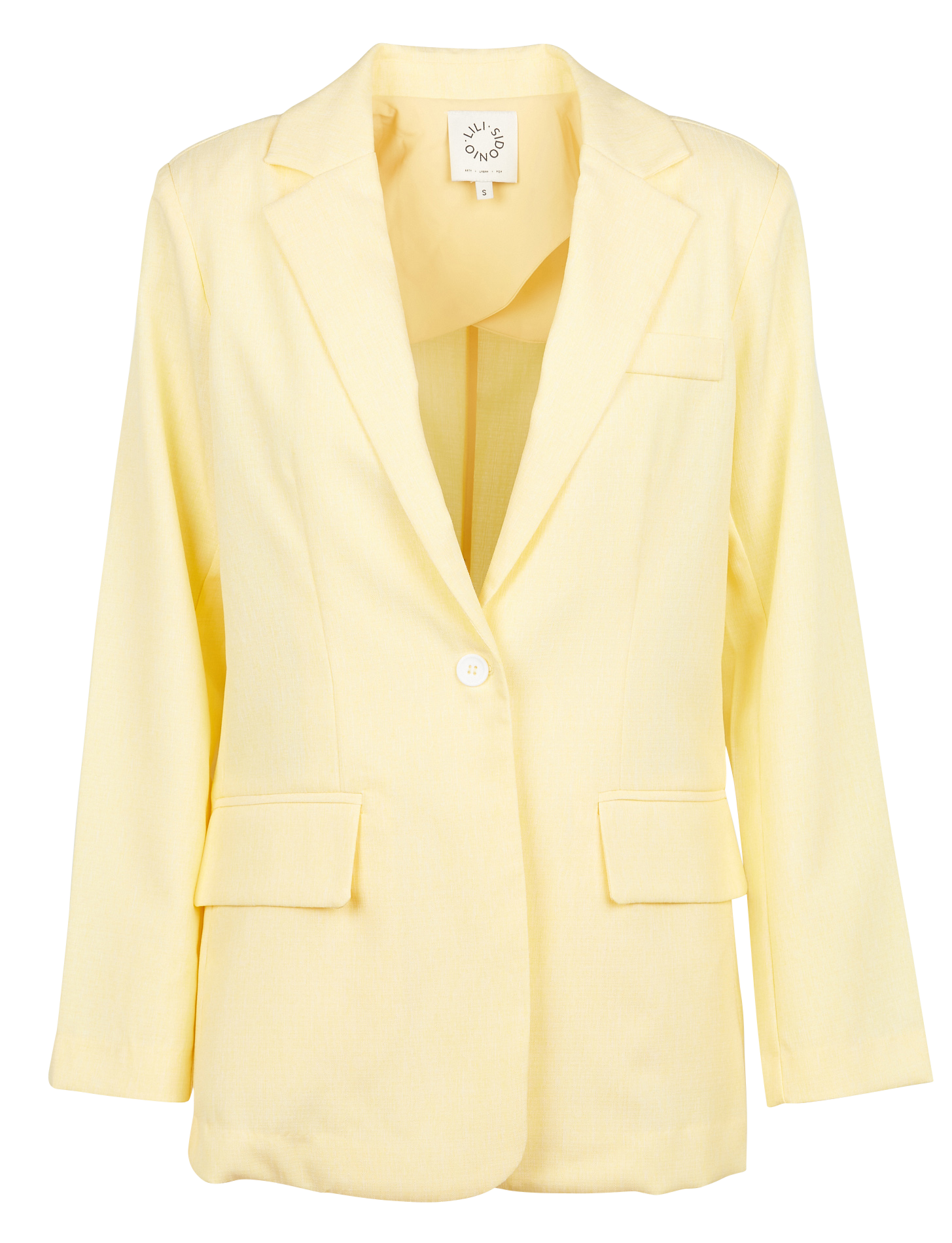 Veste col tailleur| Jaune