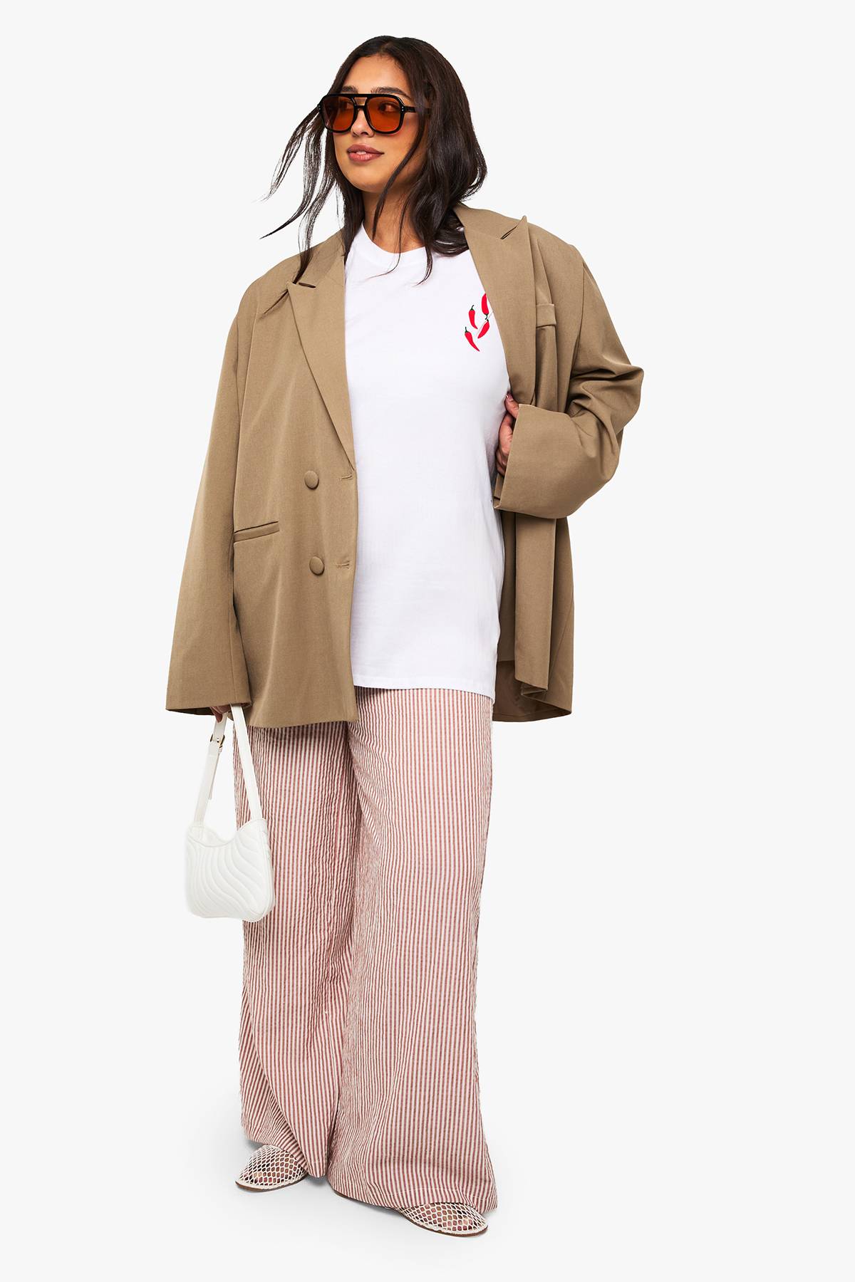 boohoo T-shirt oversize Plus Spicy Margarita