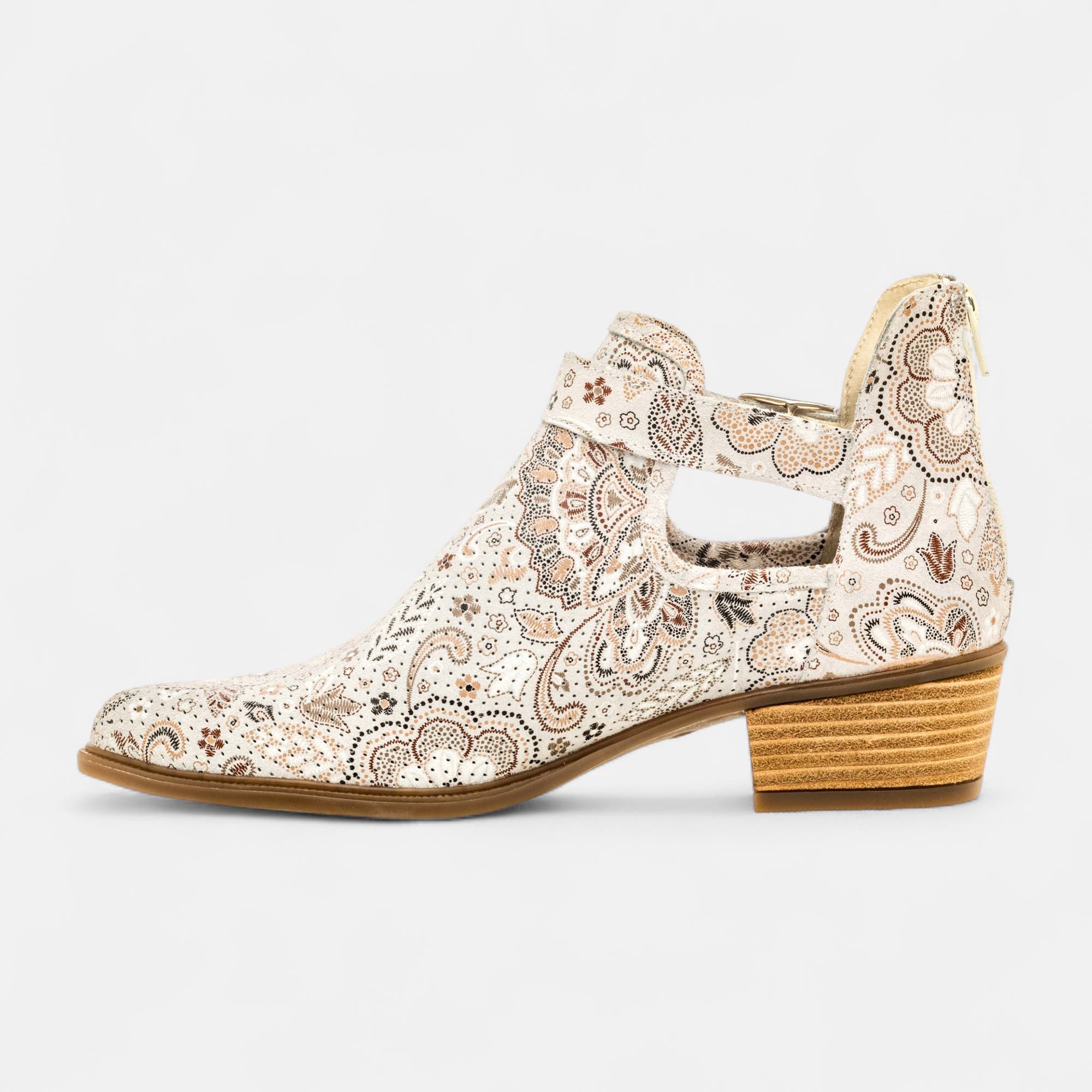Bottines Femme en cuir multicolore