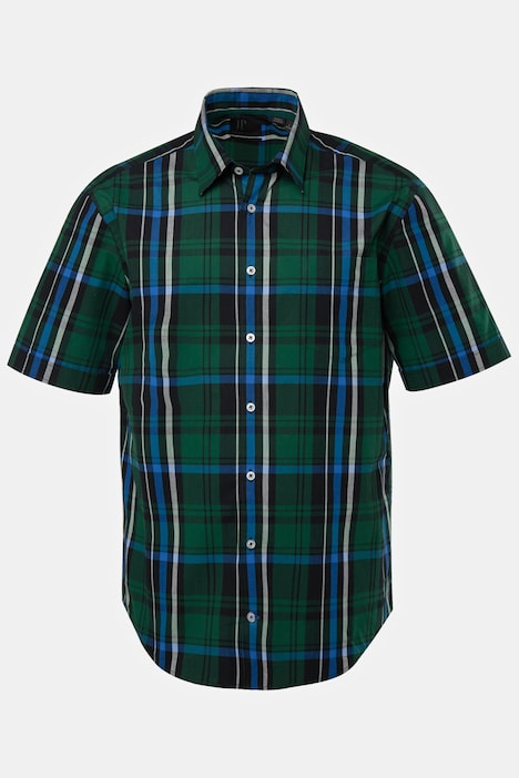 Karohemd, Halbarm, Kentkragen, Modern Fit, bis 8 XL