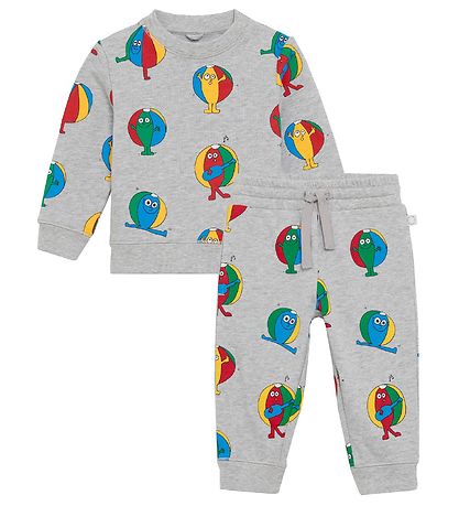 Stella McCartney Kids Sweatset - Graumeliert meliert m. Strandbä