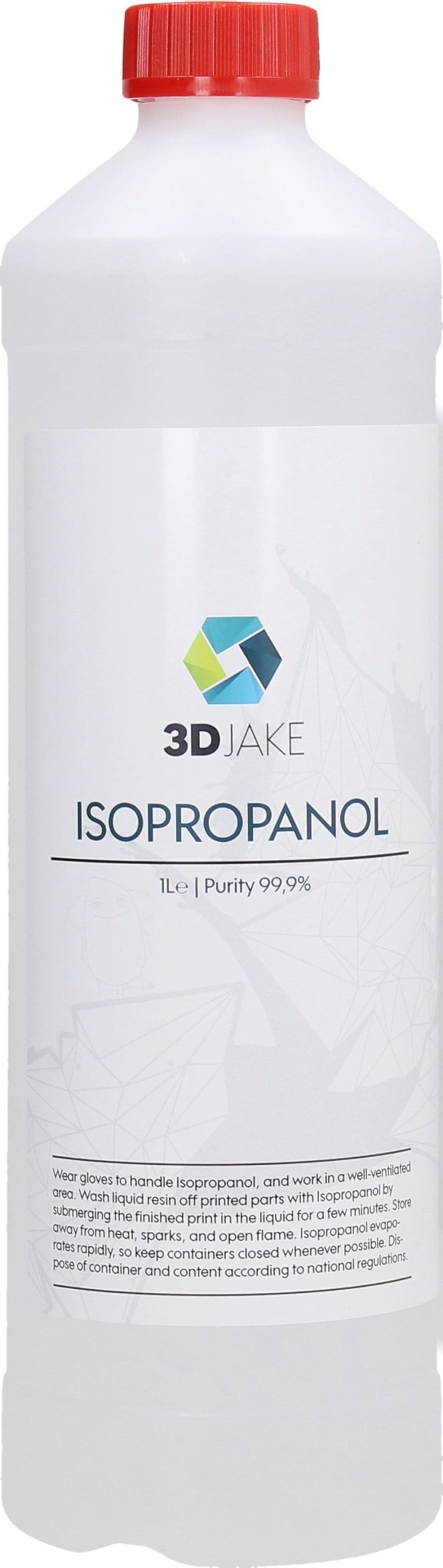 3DJAKE  Isopropanol, 1 l    Effektives Reinigungsmittel für 3D Drucker und Modelle