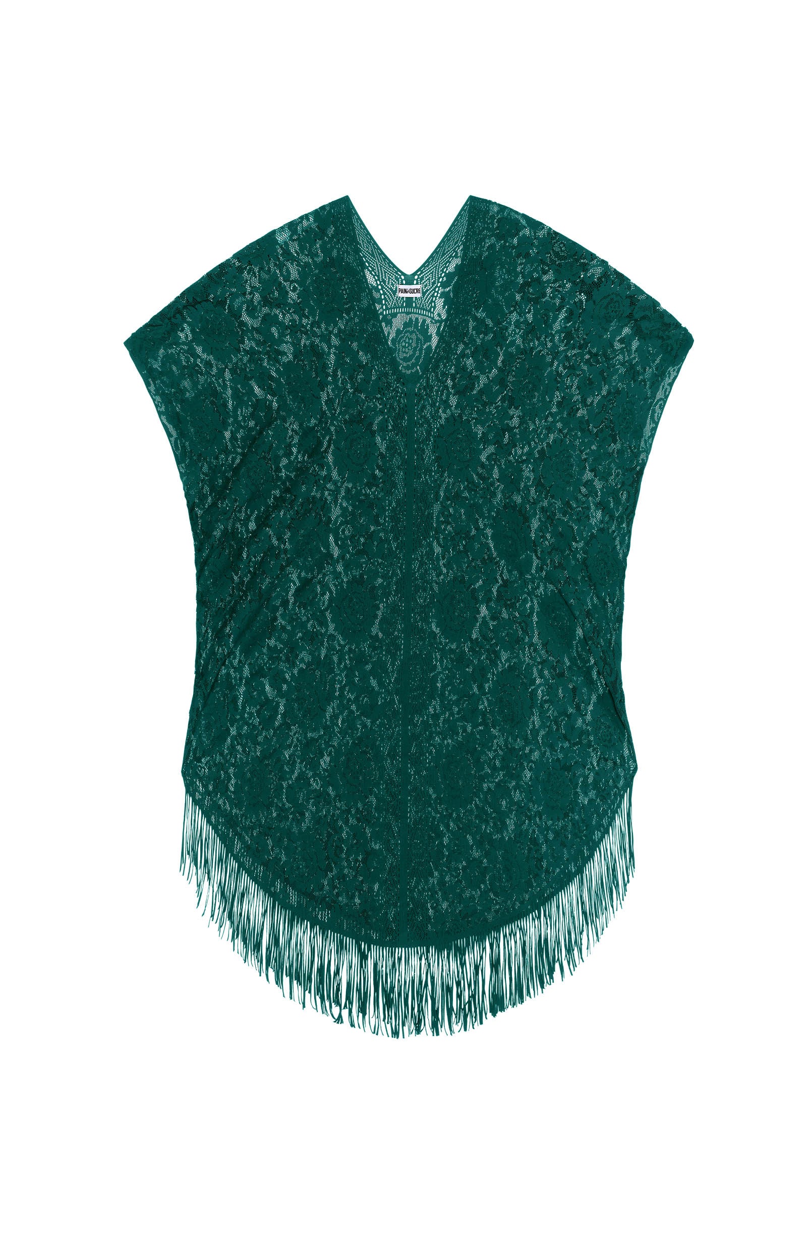jesse Tunique poncho bambou en dentelle Bambou