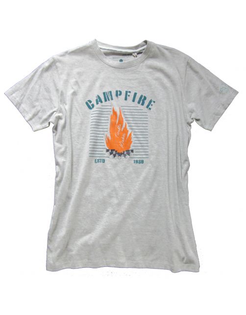 Baumfuchs Heren T-Shirt Grijs - Vrijetijdskleding