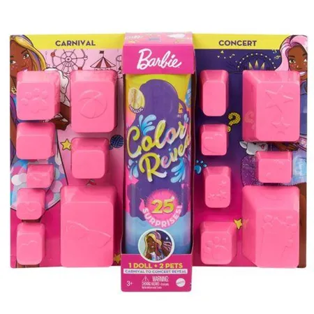 Barbie Color Reveal Ultimate Reveal Puppe Jahrmarkt und Konzert mit 25 Überraschungen