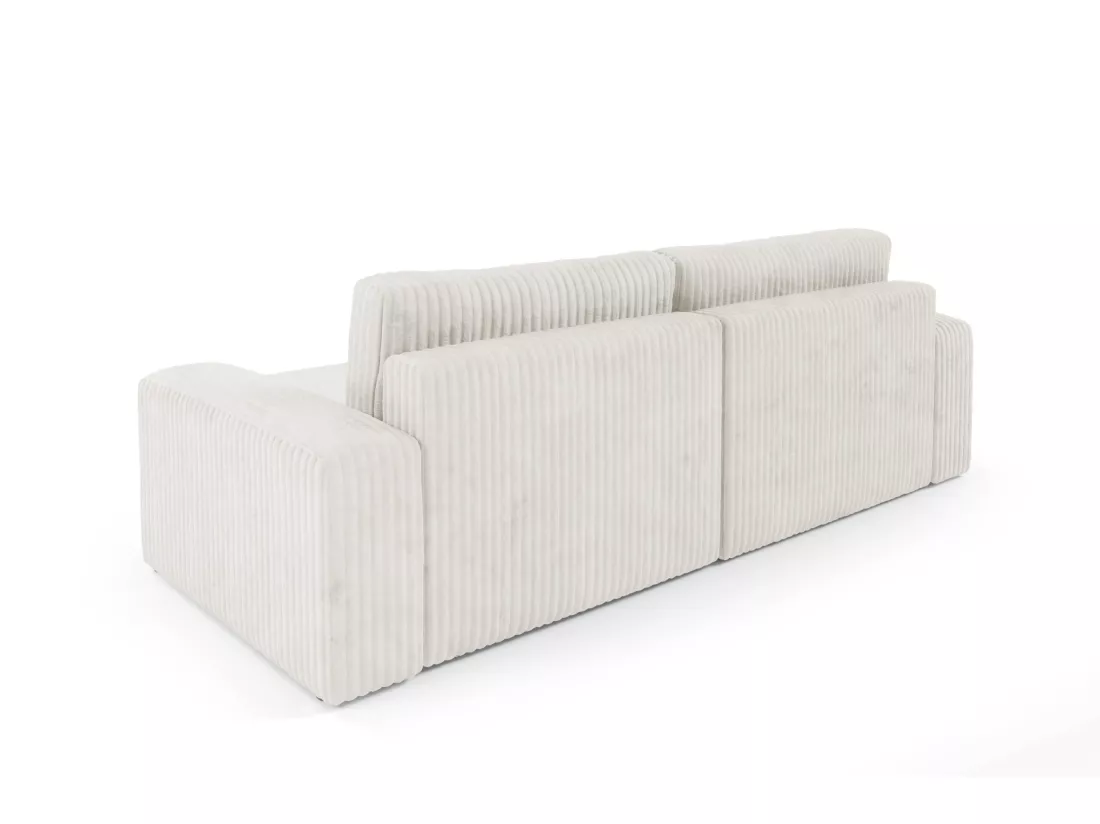 Canapé d'angle convertible Cord FANO Beige