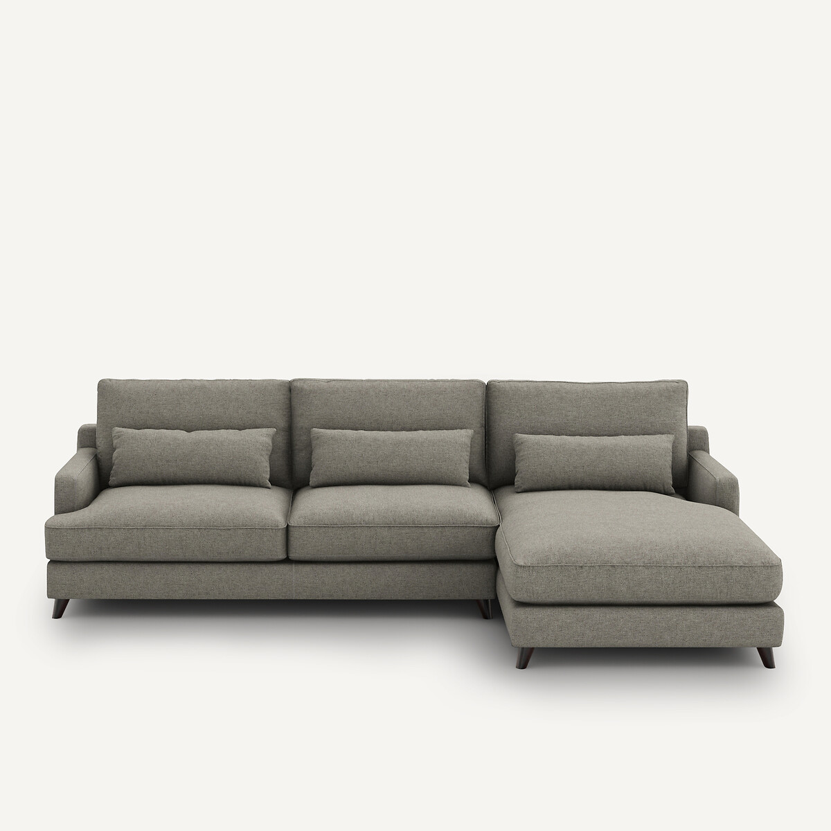 AM.PM<br>Sofá de canto em viscose/linho texturizado, Alwine