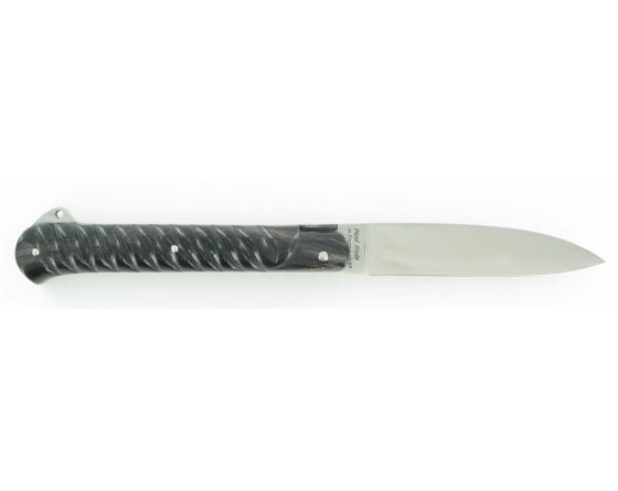 Yssingeaux Plein Manche Corde Corne Noire Couteau de Poche - Yssingeaux par Fontenille Pataud