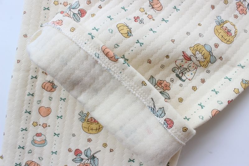 Dogini - Pyjamabroek met elastische taille en rechte pijpen en patroonprint