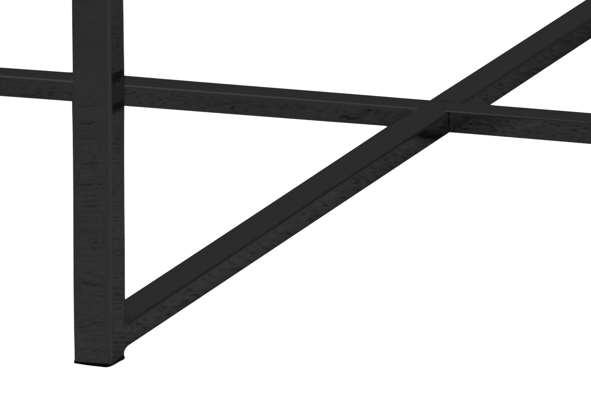 Genua Salontafel - Ø80 cm - Zwarte marmer print
